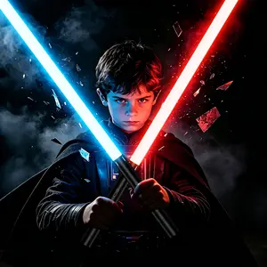 Premium RGB Dueling Lightsaber | Aluminum Hilt, 20 RGB & 4 Sounds | Heavy Duty PC Blade Prop for Cosplay, Duels & Epic Gifts