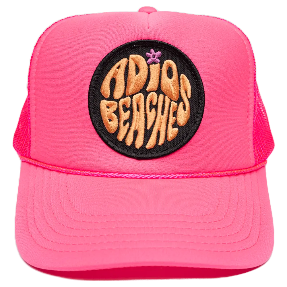 Adios Beaches Patch Trucker Hat