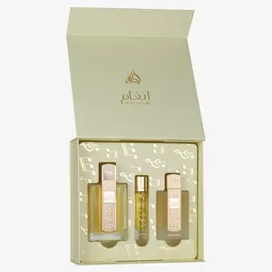 (3pc Gift Set) 3.4oz Angham EDP + 12ml Travel Size + 50ml Hair Mist by Lattafa