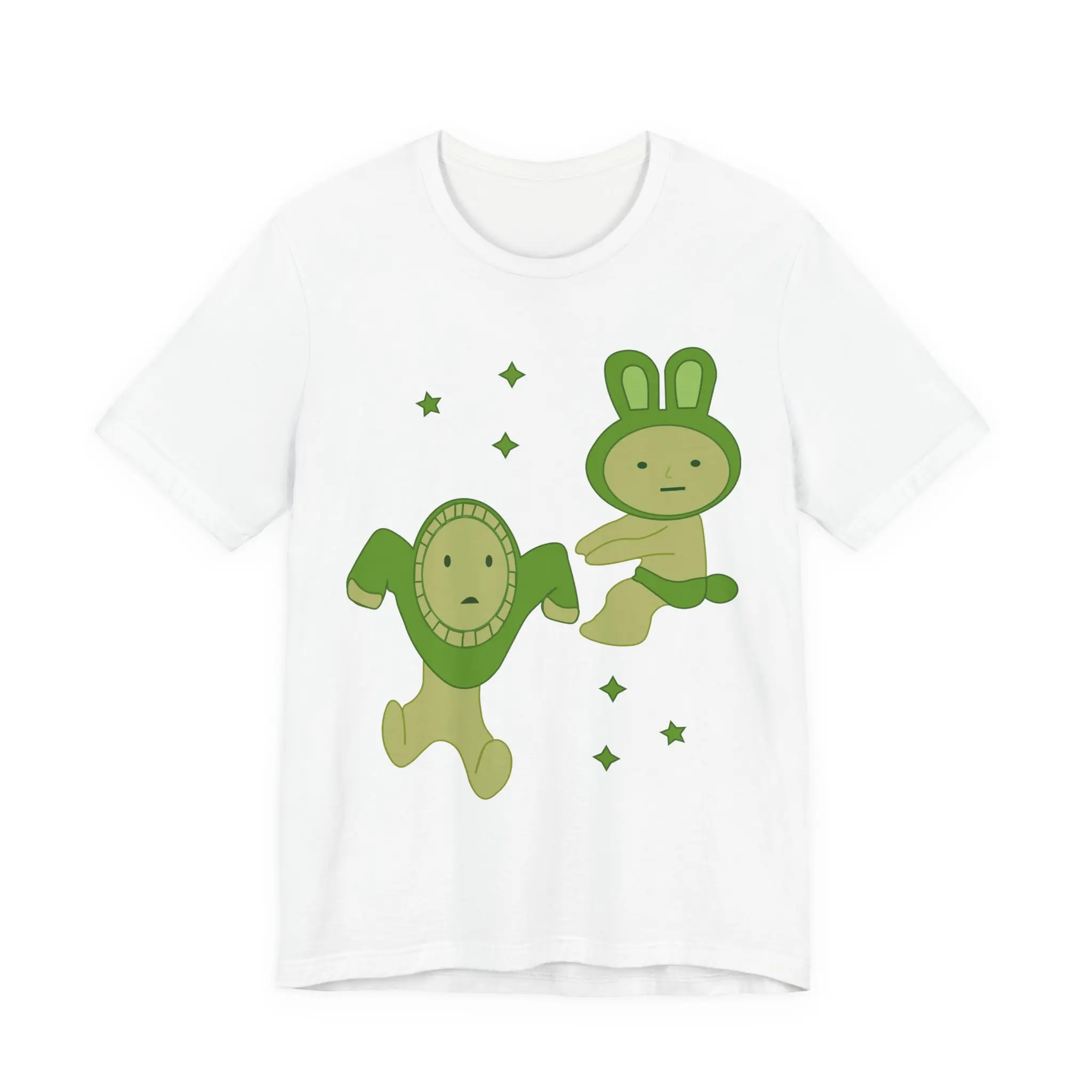 Cute Smiski Unisex Tee, Kawaii Short Sleeve Shirt, Whimsical Cartoon T-Shirt, Funny Graphic Top, Unique Japanese Character Apparel