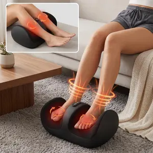 Nekteck Shiatsu Heating 3-IN-1 Leg & Foot Massager with Roller Lightweight Three-way Massage 3 Intensities Ideal for Offices Home Father's Day Gift