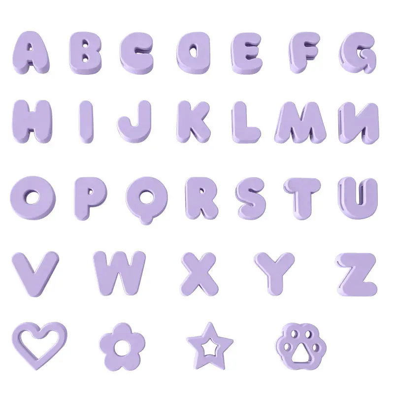 Complete Alphabet Set (30 pieces) Purple