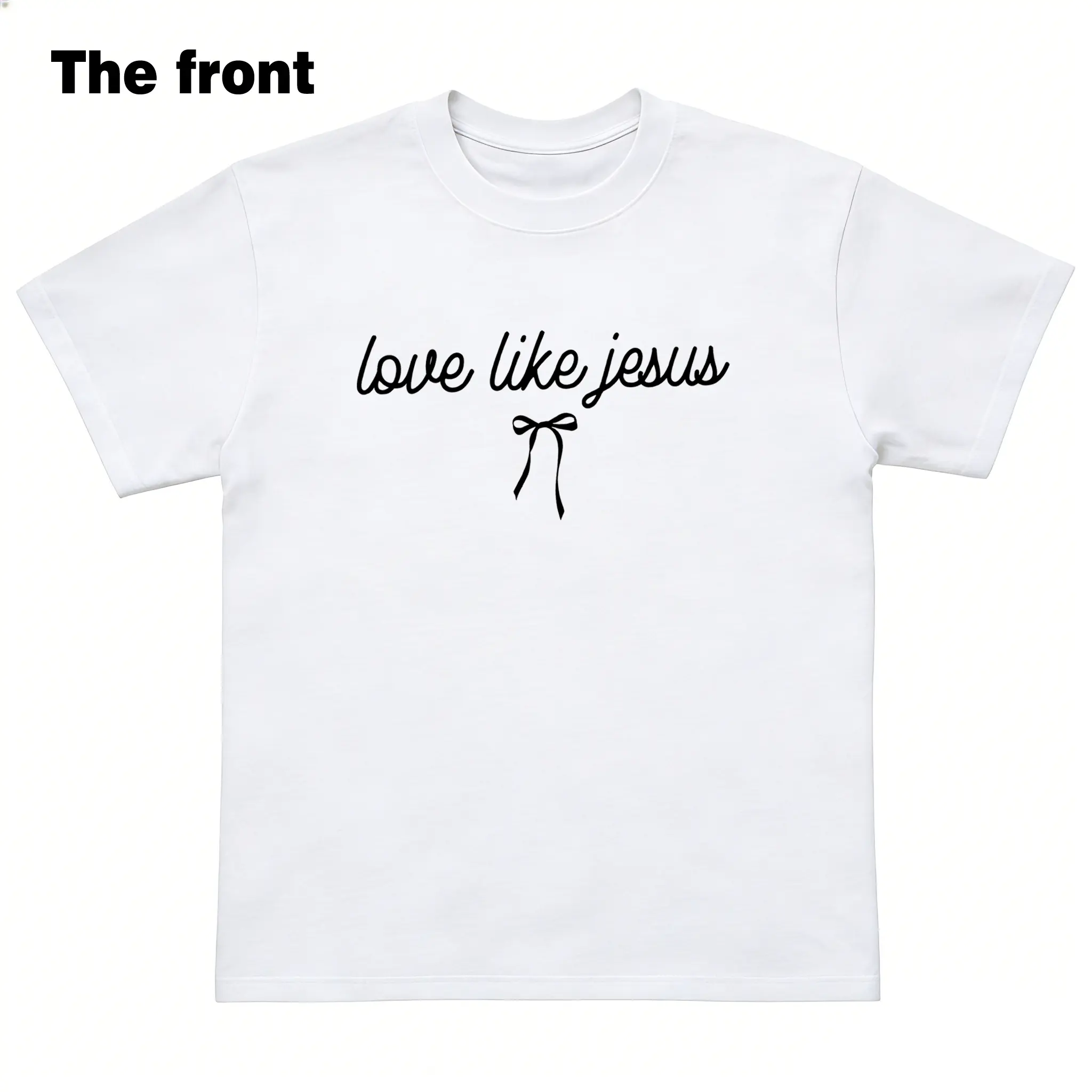 Love Like Jesus sweatshirt for women, Christian crewneck featuring aesthetic Bible verse design, cozy faith-based sweater, perfect church or religious outfit