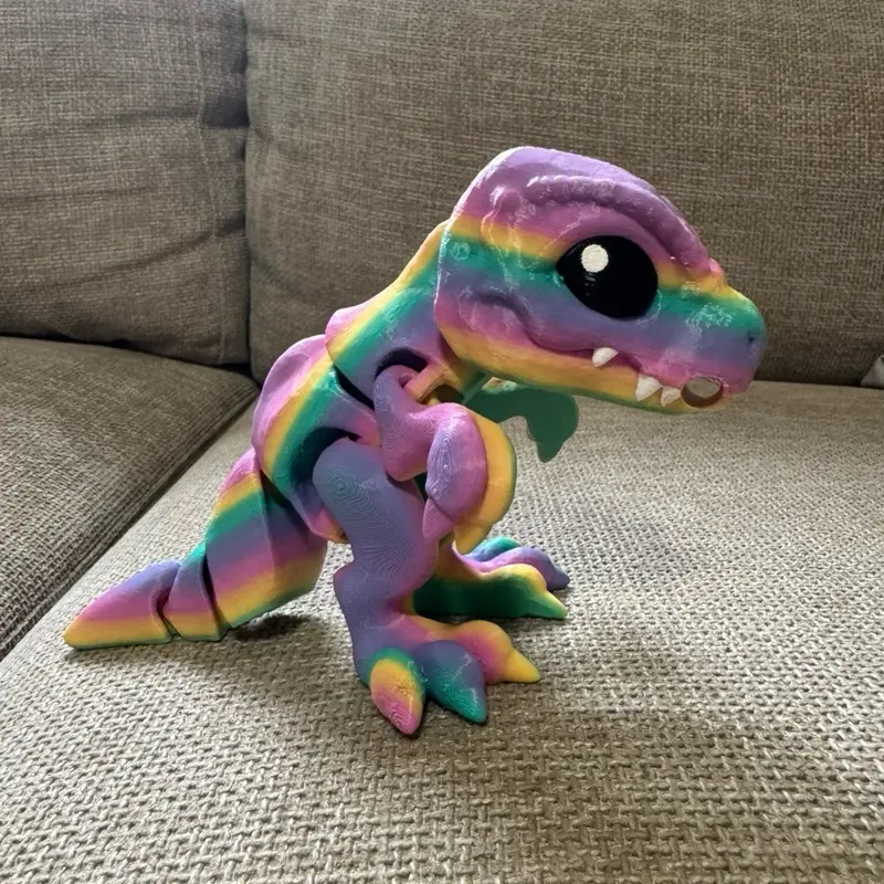 3D Printed Articulated T-Rex Dinosaur Fidget Toy