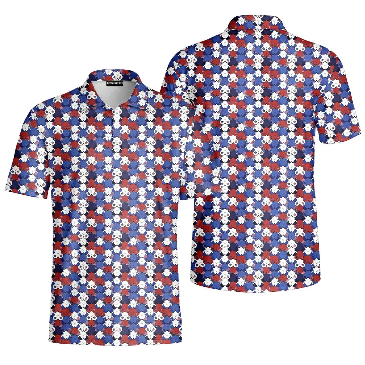 American Tatas Casual Polo Shirt – Funny Graphic Golf Polo for Men and Women, Soft Comfortable Collared Shirt