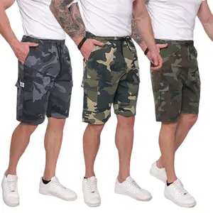 Men's Camouflage Cargo Shorts, 3-Pack — Versatile Knee-Length Shorts for Fitness and Casual Wear