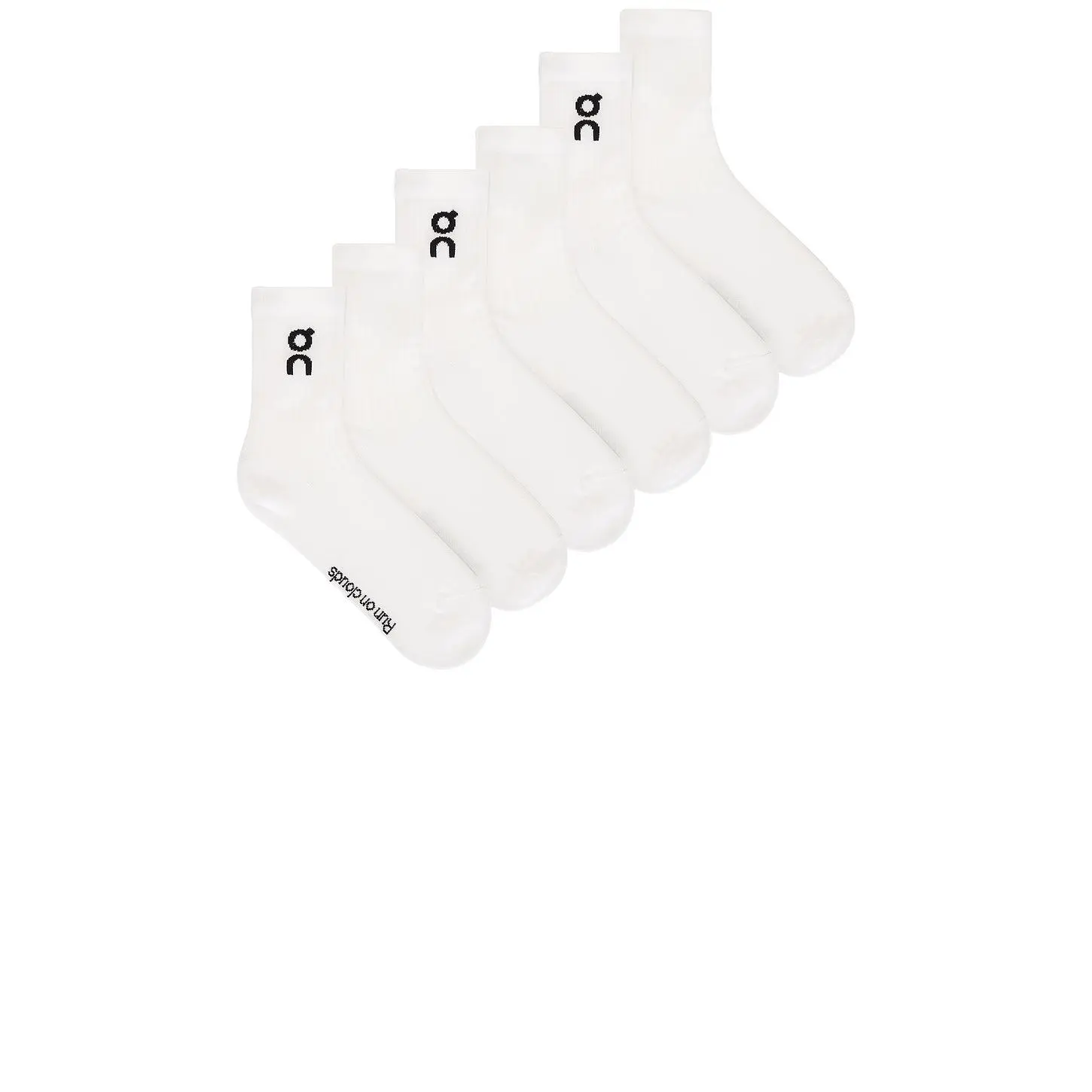 On Logo Sock 3-Pack in White