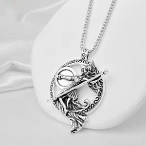Athena Greek Goddess Necklace Vintage Warrior Pendant for Men & Women Valentine's Day & Birthday Gifts Matching Keychains for Couples