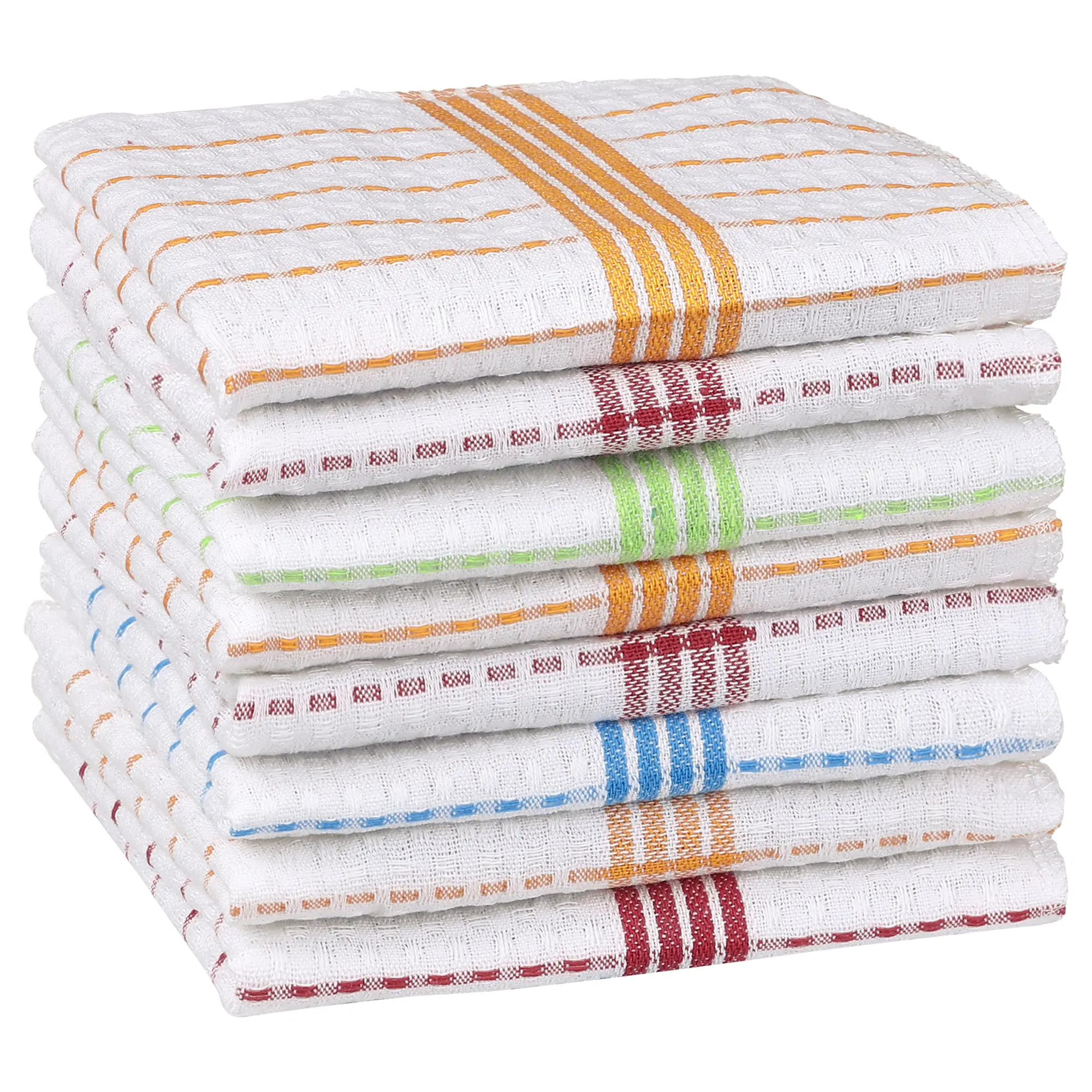 REGALWOVEN Reuseable Cleaning Cloths, Super Absorbent Cotton Cleaning Cloth Reuseable Cleaning Towels Lint Free Rags for House, Kitchen, Car, Window Gifts