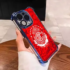 Toluca Football Club Mexico Red Devils Football fan gifts Suitable for Aesthetic Electroplated TPU Casing For iphone 17 16 15 14 13 12 11 X XS PRO PLUS MAX AIR Samsung Four Corners Anti-Fall Transparent Casual Soft Silicone Phone Cases Perfect Gift  L1741