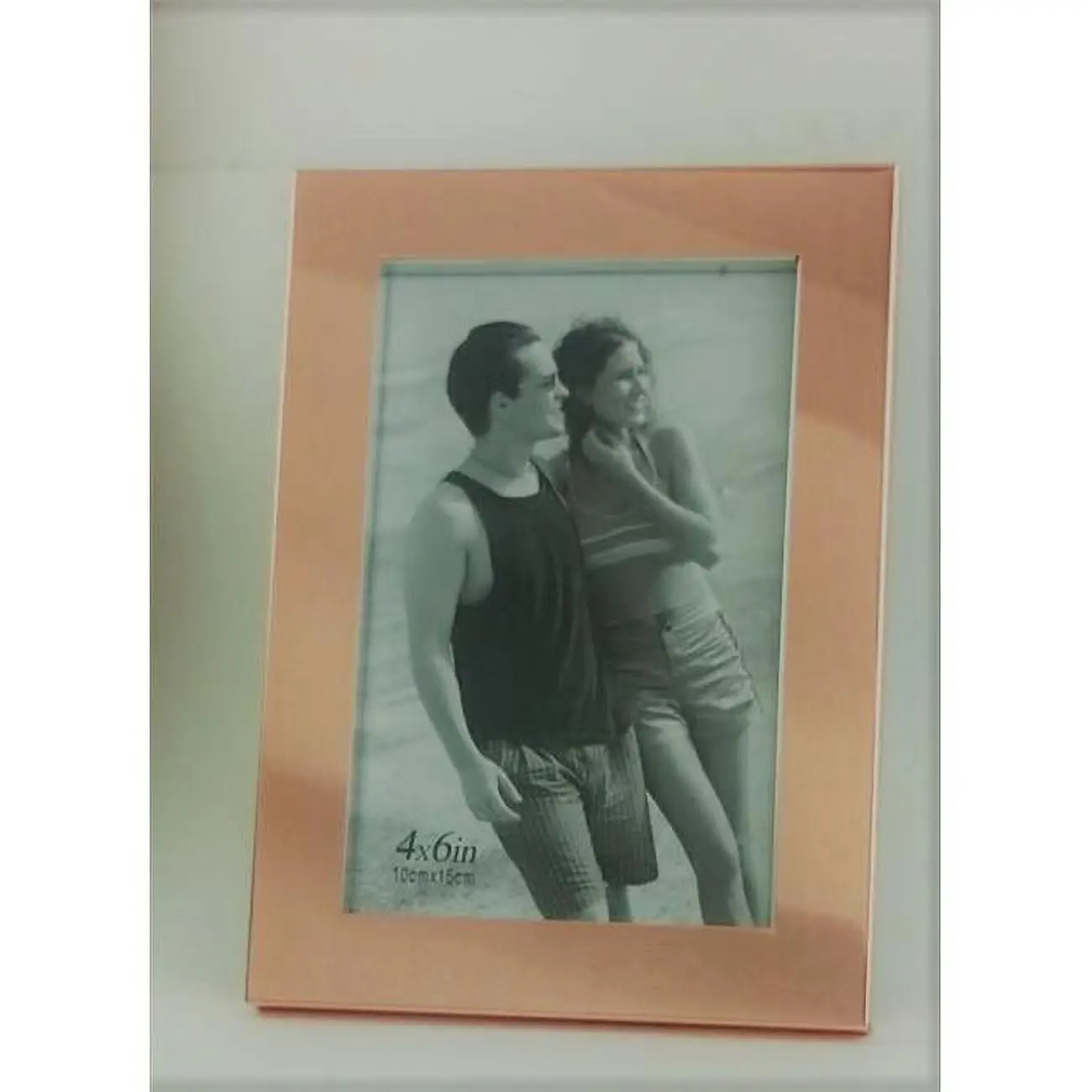 Jiallo 65324 Basic Rectangular Decorative Copper-Tone 4x6 in. Photo Frame, Home/Office Wall Hanging for Home Decor, Office Decor