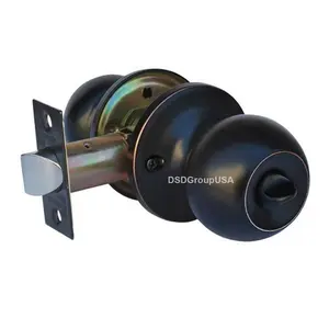 212 MAIN Constructor Chronos Keyless Door Lock Set - Oil Rubbed Bronze Lever Handle, Privacy Knob, Adjustable Latch, Door Security Lock Hardware for Bedroom, Bath