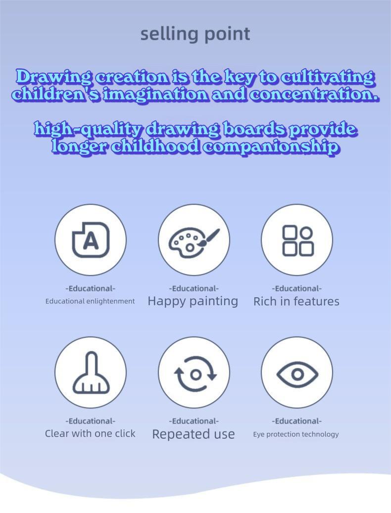 13-inch Oversized Screen Children's LCD Handwriting & Drawing Board One-click Clear Writing Practice Tablet Doodle Board for Kids Ideal Writing & Doodling TikTok Hot Item Fun Educational Tool