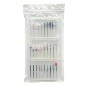 30 Pieces Ceramic Nail Drill Bits, Carbide Cuticle Removers for Nail Manicure