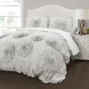 Lush Decor Serena 2 Or 3 Piece Comforter Set with Elegant Design
