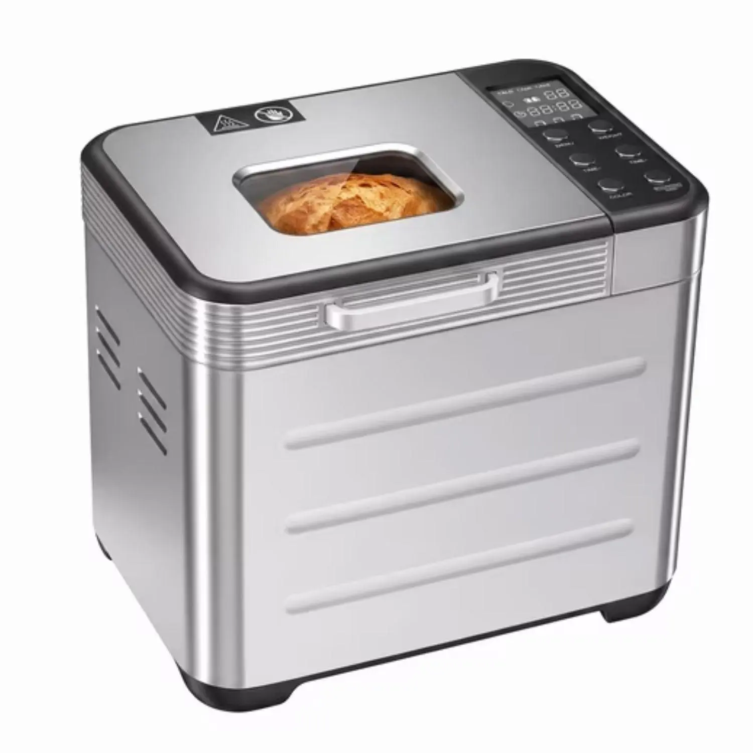 Automatic Bread Machine with 21 Programs – 650W Even-Heating System for Golden Crust & Soft Crumb, 1-2LB Loaf Sizes