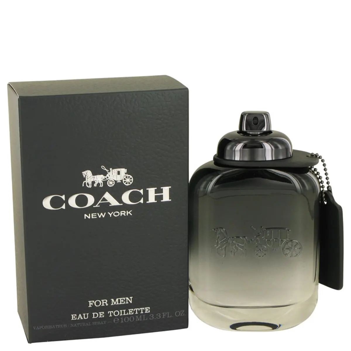 Coach Eau de Parfum for Men, Masculine Daily Wear Cologne, Perfume Fragrance Spray, 3.3 fl oz, Edp Perfume Fragrance