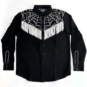 Spider Web tassel Western Shirt