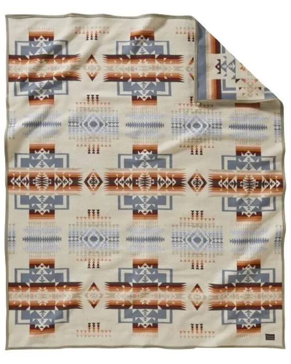Pendleton Unisex Chief Joseph Jacquard Rosewood Cozy Warm Soft Blanket, Twin Size - Zd411-55184, Cozy Warm Blanket, Soft Cozy Blanket
