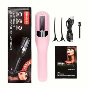 Split End Trimmer Portable Cordless Hair Care Tool with Type-C Rechargeable Battery for Home Travel Efficient Trimming User Friendly Operation Safe Hair Care Gift