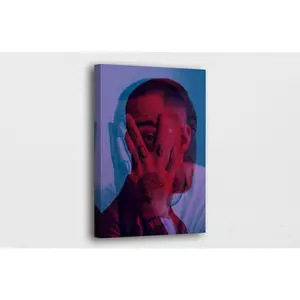 Mac Miller Art Canvas - Malcolm James Cover Face Abstract Poster/Printed Picture Wall Art Decoration POSTER