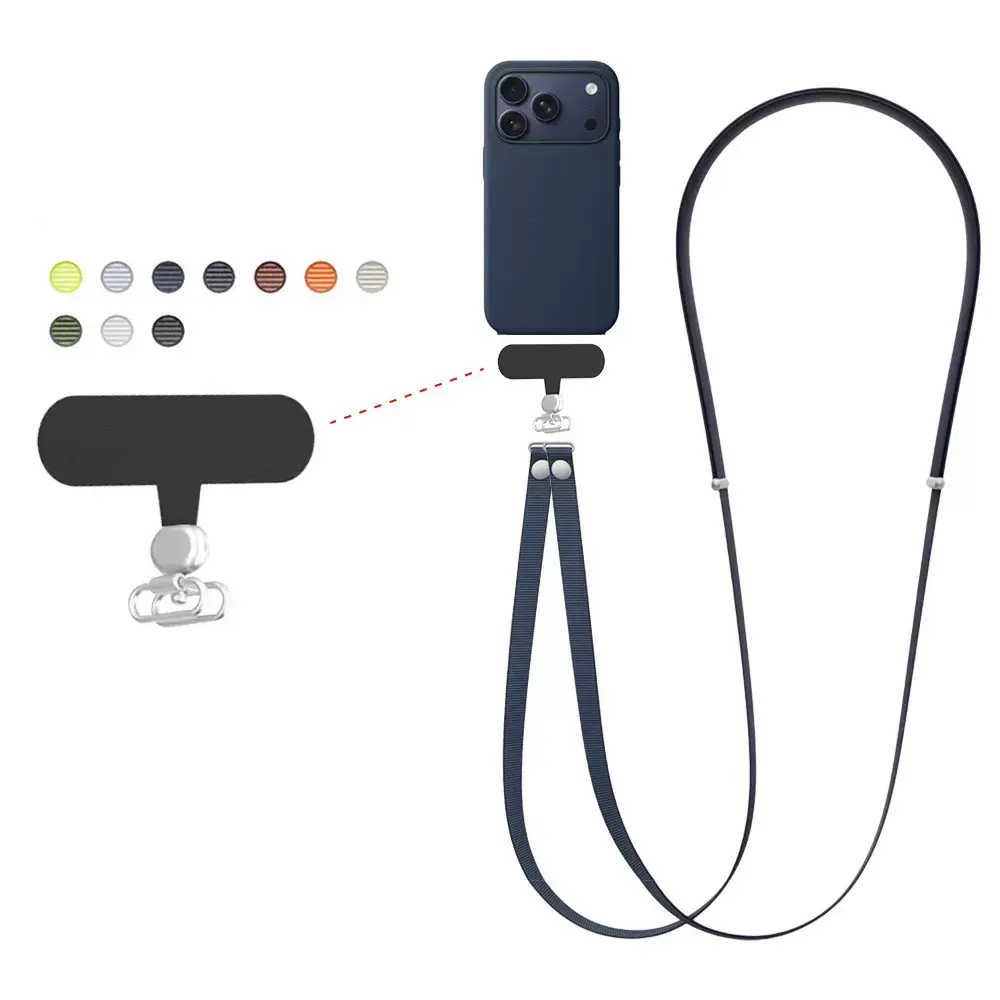 Strong Magnetic Cross-Style Mobile Phone Strap, Universal Accessory for Apple (Including 17th Gen Phones) & Samsung Devices, Easy-Carry Fixed Design, Accessories