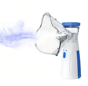 1pcs Nebulizer, Portable Nebulizer, Nebulizer Machine For Adults And Kids,For Breathing Problems, Nebulizer Masks And Adjustable Nebulization Rate Mesh Nebulizer With USB Power Cord, Facial Hydration (No Include Battery)