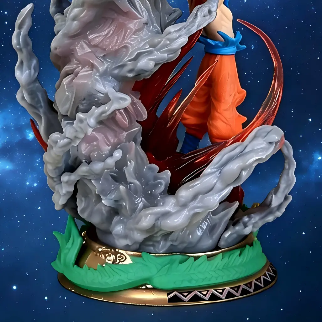 Statue model, high-quality DBZ animation-style action doll, portable transparent luminous sphere-a must-have collection for lovers. Made of PVC, suitable for boys' birthdays, festivals or collectors' desktop decorations.