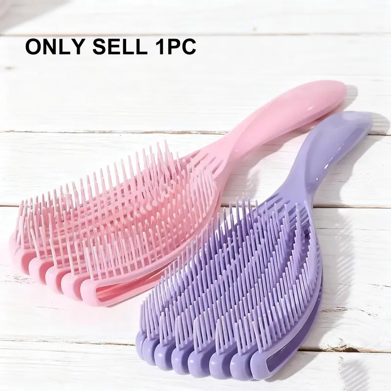 Hair Brush for Wet & Dry Hair, Detangling and Smoothing Tool for Fine Hair, Heat-Free Styling Brush for Travel Use, Hair Detangler Brush