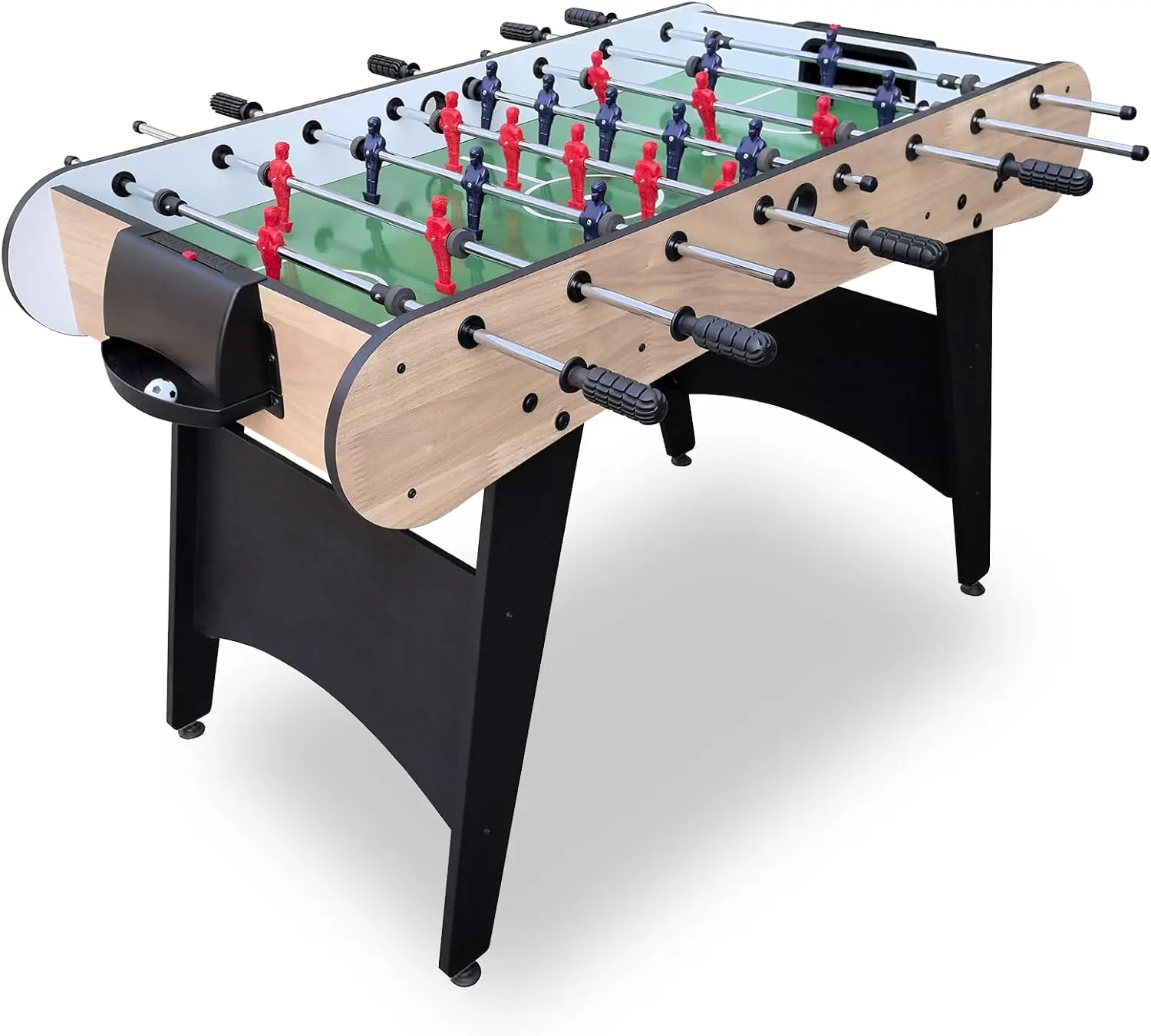 Foosball Table, 48 Large Size Soccer Game Tables for Adults & Kids, Table Games Includes 2 Foldable Cup Holders & 2/4 Balls with Sturdy Leg Levelers