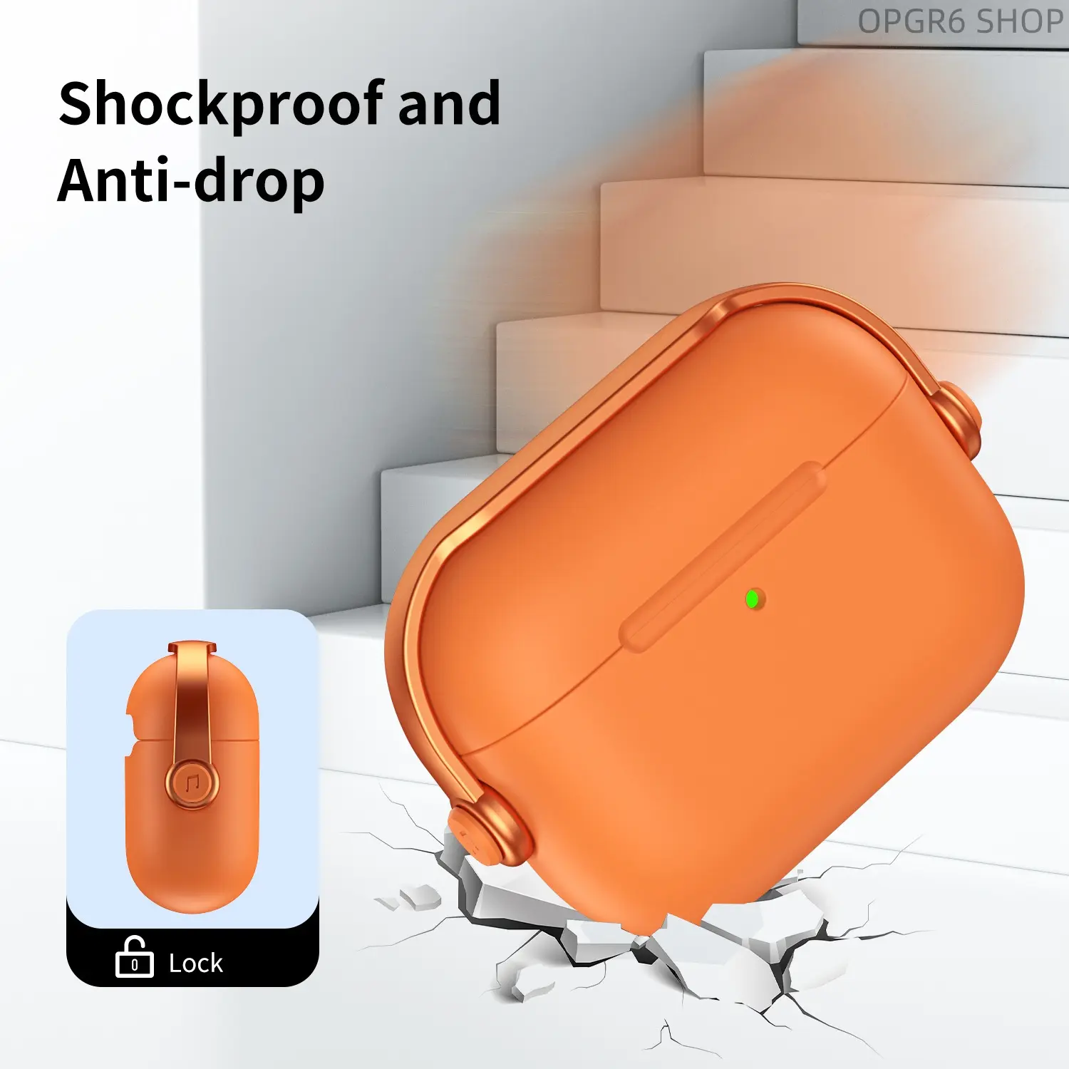 New Trendy Lock Design Earbud Cover With Stand For Apple AirPods 4 & AirPods Pro 3, Dainty Cute Anti-Drop Headphone Shell With Keychain Hole For Girls Daily Use
