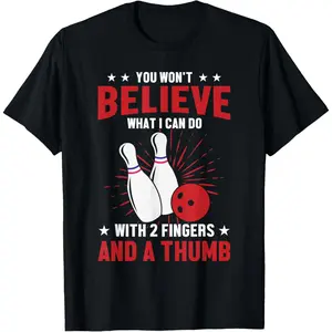 100% Cotton Men'S Bowler Sport Quotes Funny Bowling Lover T-Shirt Golf Gift T-Shirt For Men And Women