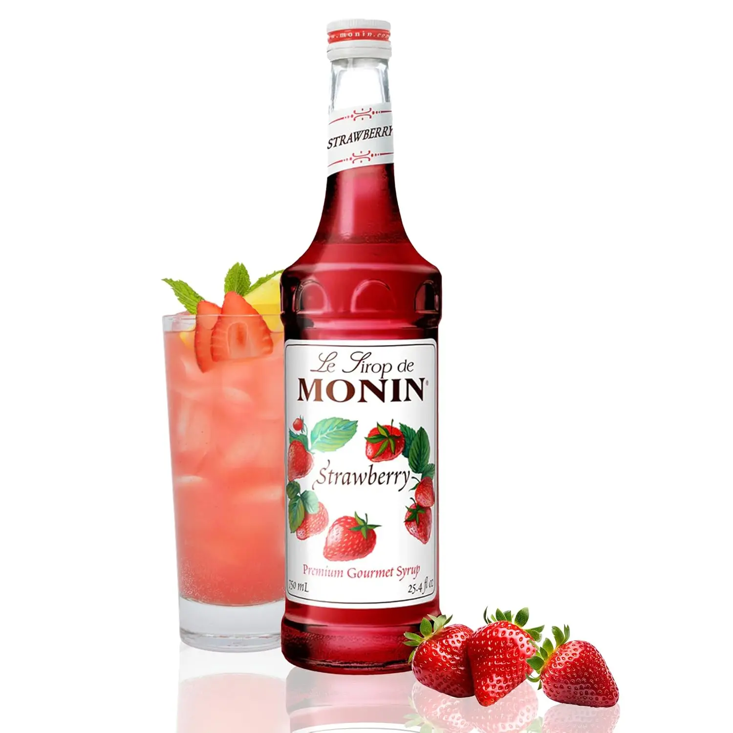 Monin - Strawberry Syrup Mild & Sweet 750ml