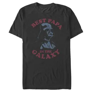 Men's Star Wars: A New Hope Darth Vader Best Papa in the Galaxy T-Shirt
