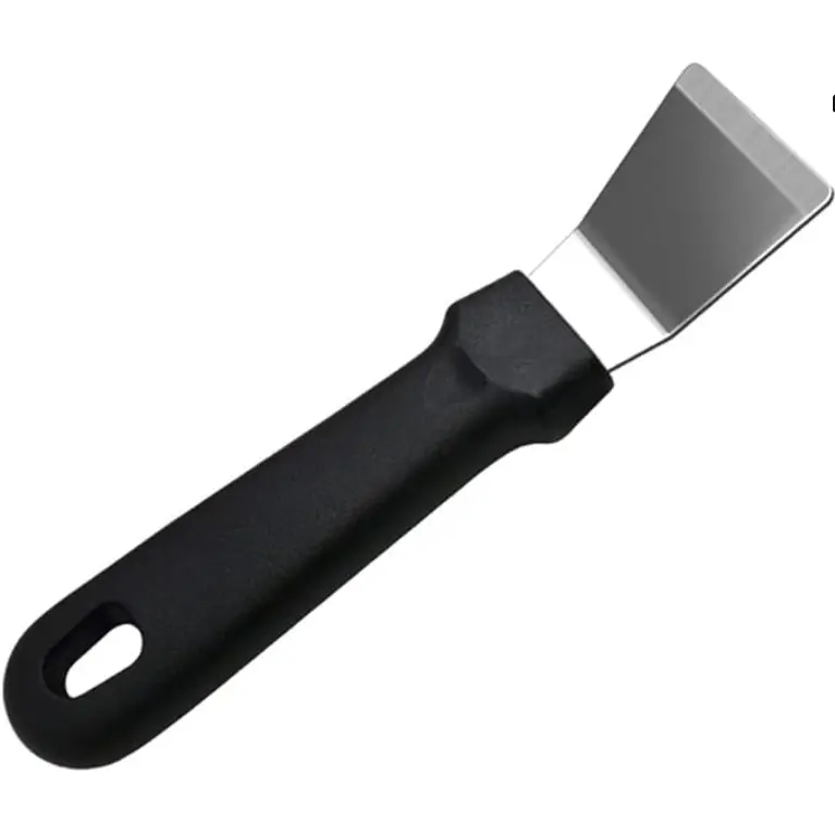 Curved Shovel Multi Purpose Stainless Kitchen Utensil Sets - 2/4 PCS 10x4cm Black Multifunctional Tools, Specialty Kitchen Utensils for Grease Removal, Rust-Proof, Ergonomic Grip, Dishwasher Safe Meal Prep Accessories