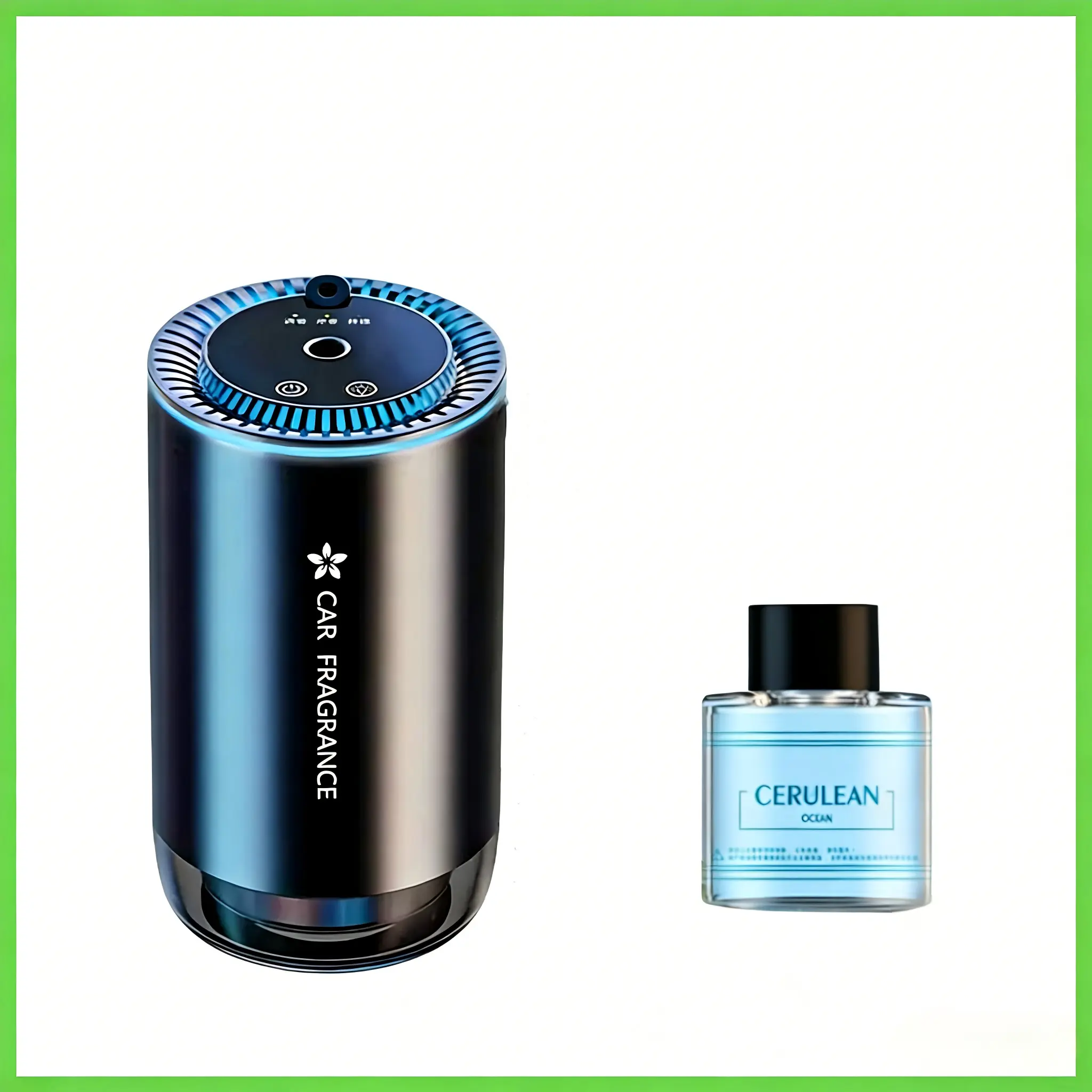 Intelligent Home Air Freshener Machine - Rechargeable Aroma Diffuser with Forest & Cologne Scents for Home, Office