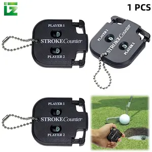 Golf Score Counter, Smooth Thumb Press Counting, Dual Wheel Dual Digit Display, Non-Slip Texture Grip, Suitable for Golf Training, Competition and Game, Golf Training Aids, Golf Accessory