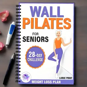 Wall Pilates Guide: 112 Page Exercise Plan for Seniors and Beginners, Weight Loss, Balance, Strength Training, Step-By-Step Instructions