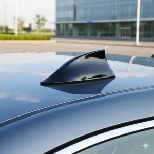 Upgrade Your Car's Style & Radio Signal! Easy Stick-On Shark Fin Antenna Cover. Universal FM/AM Receiver Enhancer. Sleek Exterior Car Mod. Boost Reception & Aesthetics Instantly. Car Accessories