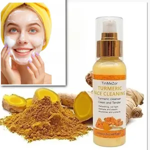 Turmeric Radiance Facial Wash Set: Moisturizing, Deep Cleansing, and Foaming (2pcs * 100ml) Gentle Cleansers