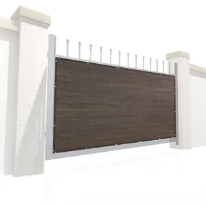 Gate Privacy Screen Cover Privacy Barrier for Gate Fence, Driveway in Walnut, Brown, Beige, Smok or Black Colors free Zip Ties included- Gate or door not included