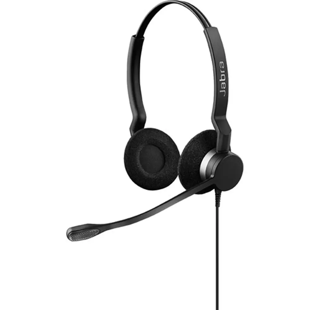 Jabra BIZ 2300 UC Duo Quick Disconnect Headset, Electronic Audio Device with Digital Stereo & Noise Cancellation, Durable