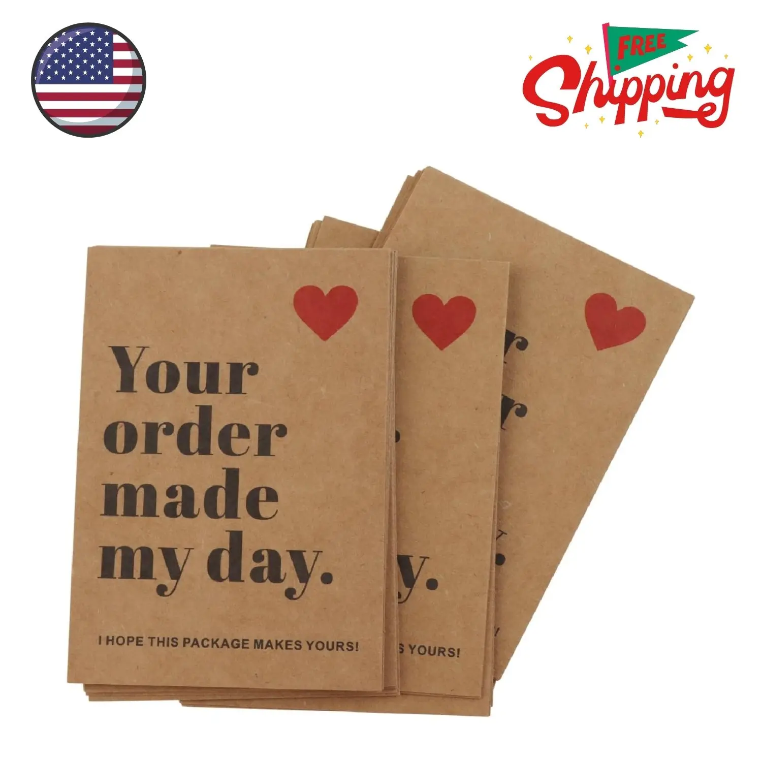 120Pcs Thank You Cards for Small Business, 3.9 x 2.7 Inches / 10 x 7 cm