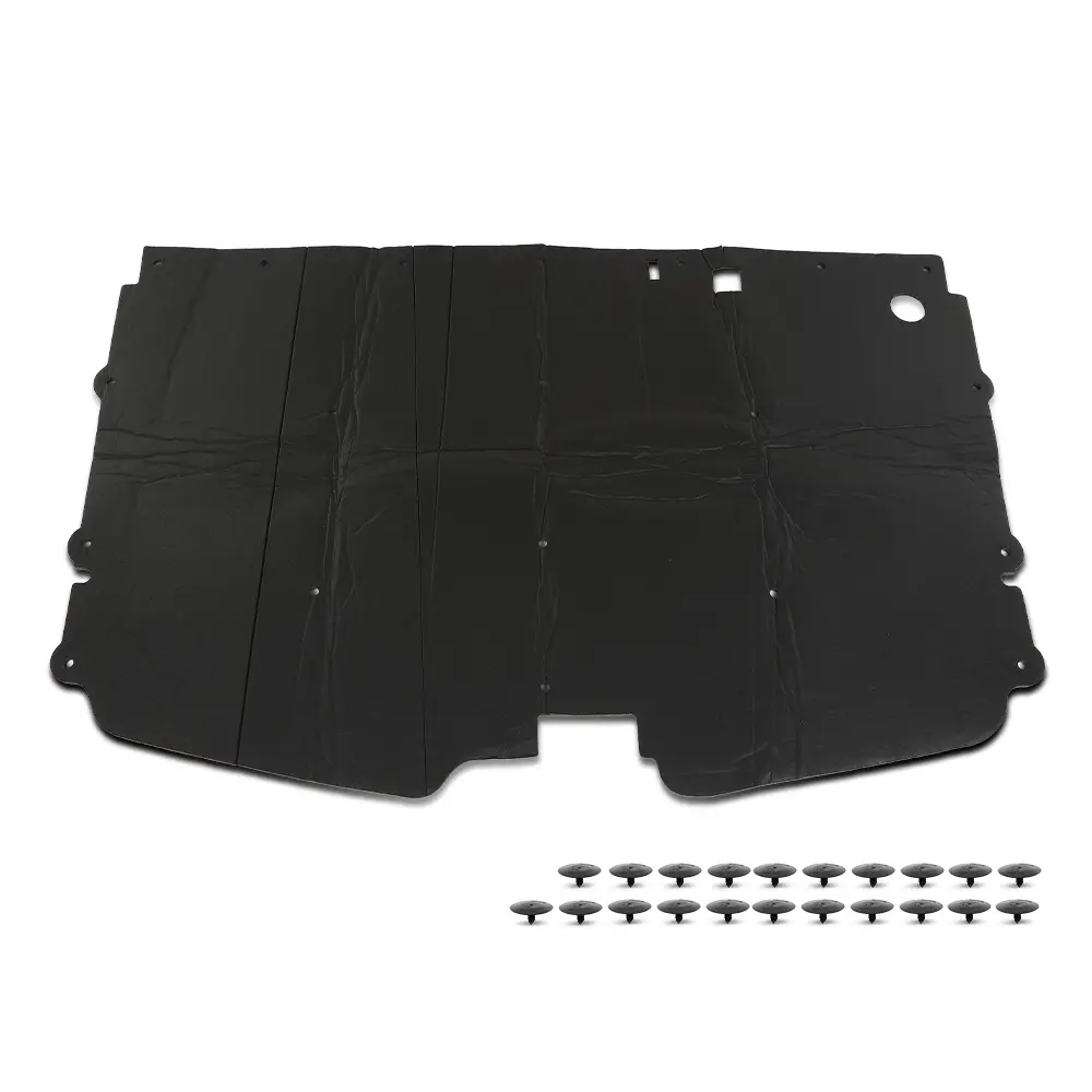 Hood Insulation Pad Fit For Chevy C1500 C2500 C3500 1988-1998 Thick Sound Deadener with Clips