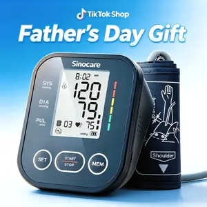 【Father'sDayGift】Sinocare 30E Blood Pressure Monitor,Adjustable Cuff 8.6"-16.5",  Monitoring Accuracy, One-Button Operation, Dual User Mode, Posture Detection & Irregular Heartbeat Alert,Blood Pressure Monitor Measurement, Ease Of Use