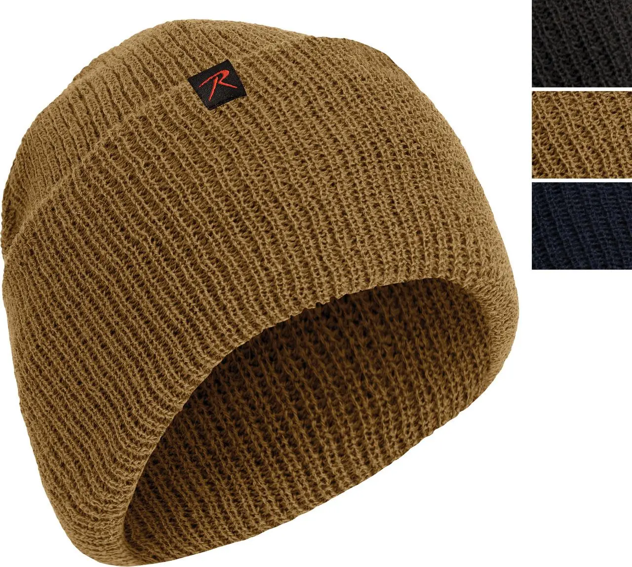 Unisex 100% Wool Knit Watch Cap Beanie Hats - Rothco-Tagged Winter Outdoor Warm Headwear