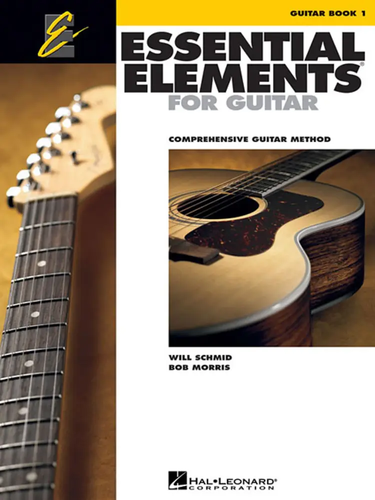 USED Book - Essential Elements for Guitar Book 1 Comprehensive Guitar Method for Beginners Chords, Music Theory, and Sight-Reading Guitar Songbook with Popular Hi by Schmid, Will (Paperback) - english