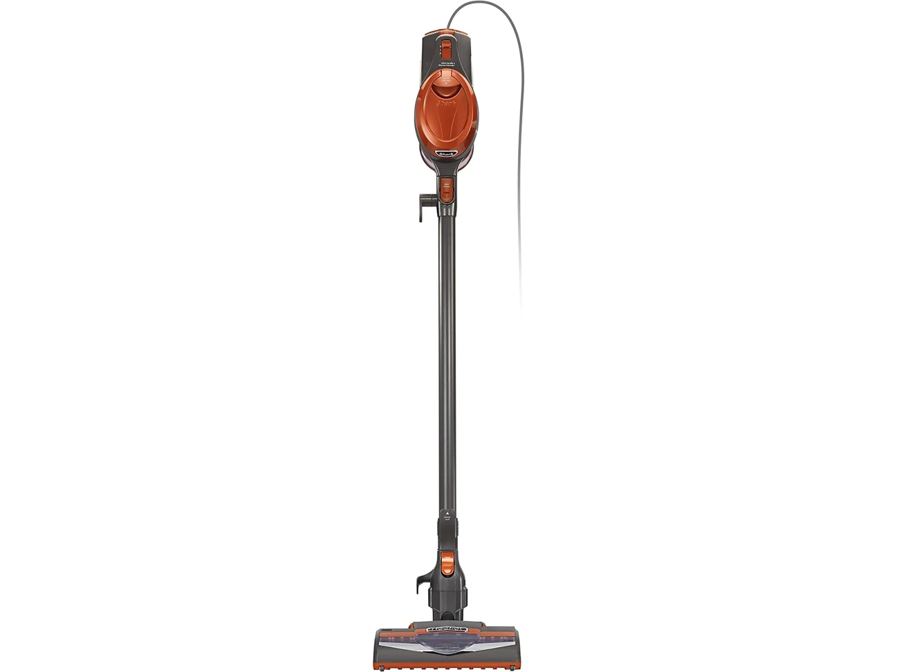 Shark HV301C Rocket Ultra-Light Stick Corded Handheld Vacuum - Orange & Gray, Lightweight, Bagless Dry, Durable Construction, Swivel Steering, Dual Storage Options, Hard Floor Hero Attachment, Handheld Vacuums