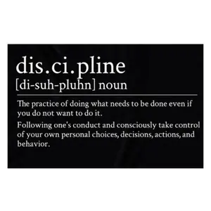 60in x 40in tapestry Tapestry Discipline Flag Motivational Gym Banner Inspire Your Workout with This Inspirational Motivational Flags Fitness Wall Decor for Gym Bedroom College Dorm Poster poster home decor banner wall art bedroom