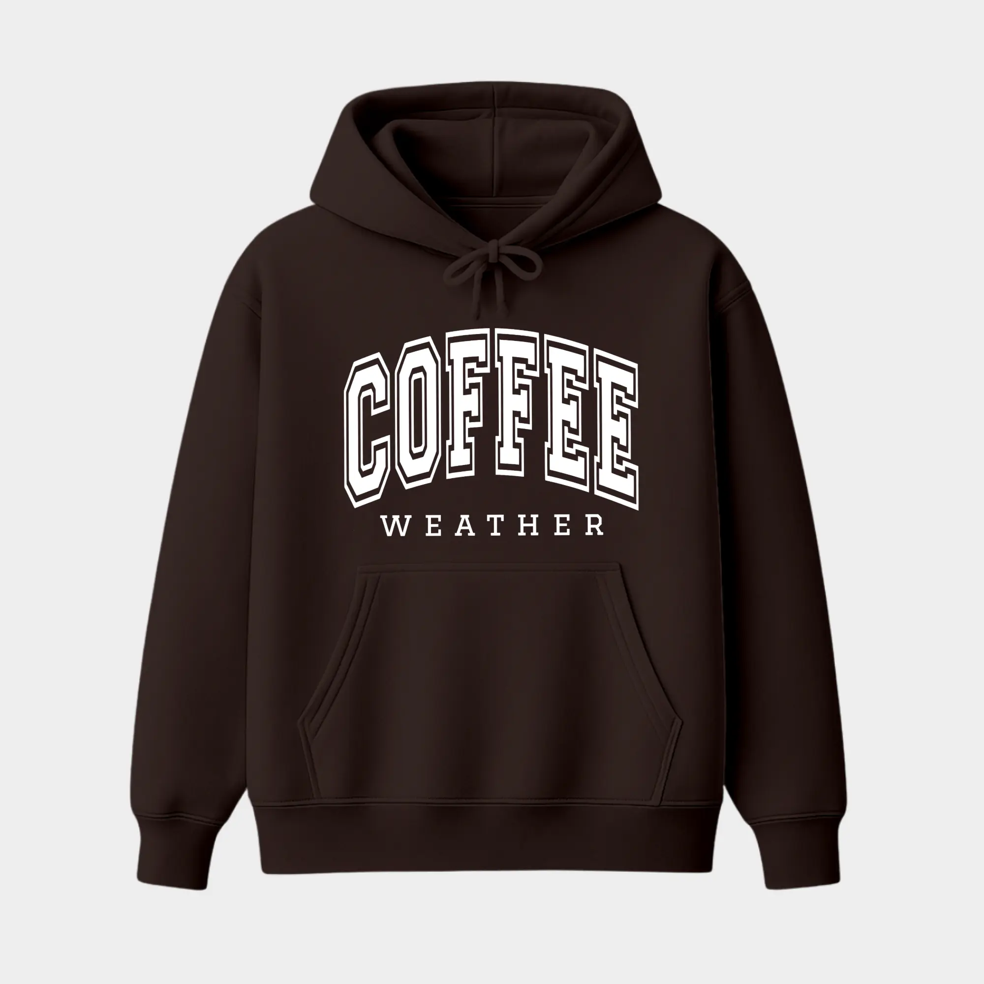 Coffee Weather Hoodie, Cute & Trendy Graphic Pullover, Cozy Fall Winter Hoodies, Casual Streetwear Unisex Top for Coffee Lovers